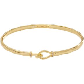 Alex and Ani AA748723SR,Faceted Hook Tension Bracelet,Shiny Rose Gold,Rose Gold, Bracelets