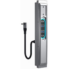 USB Hub Compatible with Model Y USB Hub Type-C Docking Station with 27W PD Fast Charge Port and LED Light Multiport HUB Adapter Automobile Accessories