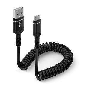 Motorola Charger Coiled USB C to USB A Cable Fast Charging for Moto G Razr Ultra,Moto G Stylus/Play/Power 5G 2024,Moto Edge Ultra Pro ,3FT Retractable Android Auto USB Type C Cable Fast Charging Cord