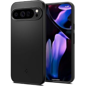 Spigen Thin Fit Designed for Pixel 9 Pro XL Case (2024) [Hard Shell] [Military-Grade Protection] - Black