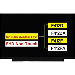 New Screen Replacement B140HAN04.0 for ASUS VivoBook F412 F412D F412DA F412F F412FA 14.0 Inches Laptop FHD 1920 * 1080 30 Pins Non-Touch LCD Display Panel