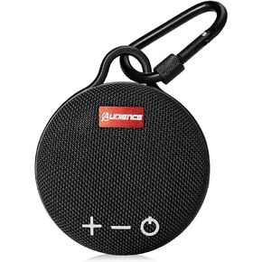 UrbanX Audience Series IPX7 Bluetooth Waterproof Speaker with Clip, 20H Playtime, Compact Speaker with Big Sound, Punchy Bass, Wireless for Beach, Pool, Boat, Biking Blue 1 Pack