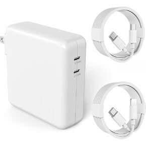 Mac Book Pro Charger 138W USB C Charger Compatible with MacBook Pro 16, 15, 14, 13 Inch, MacBook Air 13 Inch, iPad Pro and More USB C Devices, Include 2 Cables