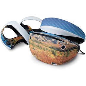 MightySkins Carbon Fiber Skin Compatible with Sony Playstation VR2 - Denali Dreams | Protective, Durable Textured Carbon Fiber Finish | Easy to Apply & Change Styles | Made in The USA