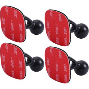Universal Car Phone Holder Mount with Adhesive Pads, Compatible with 17mm Ball Head, Strong and Sturdy Base for Cellphones (4 Pack)