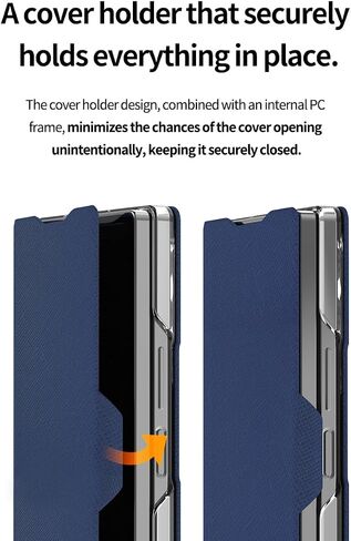 araree Bonnet Diary Samsung Galaxy Z Fold 6 Case, PU Leather Flip Folio Case Closure Folding Flip Cover Compatible with Samsung Galaxy Z Fold 6 5G - Black in Saudi Arabia