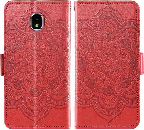 Asuwish متوافق مع هاتف Samsung Galaxy J3 Orbit J 3 Star 2018 3J Achieve جراب محفظة وواقي شاشة زجاجي وحامل بطاقة قلاب وغطاء هاتف خلوي لهاتف Glaxay J3V V 3rd Gen SM J337A J337V J337 أرجواني in Saudi Arabia