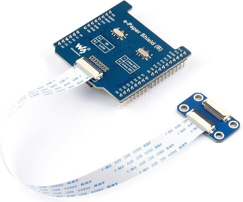 waveshare Universal e-Paper Raw Panel Driver Shield Compatible with Arduino,etc, Onboard MX25R6435F Flash Chip, Supports Expanding External RAM, Suitable SPI Interface Raw e-Paper in Saudi Arabia