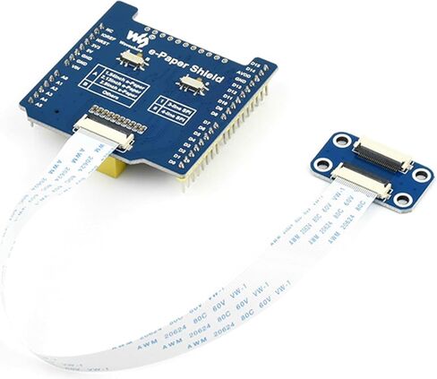 waveshare Universal e-Paper Raw Panel Driver Shield Compatible with Arduino,etc, Onboard MX25R6435F Flash Chip, Supports Expanding External RAM, Suitable SPI Interface Raw e-Paper in Saudi Arabia