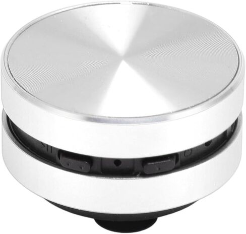 Yunseity Bluetooth Bone Conduction Speaker, Stereo Bass Sound Portable Speaker, Built in Mic Mini Music Player with Suction Cup for Home Outdoor Travel (Silver) in Saudi Arabia