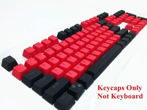 87/104 Key Doubleshot Red-Black PBT Backlit Keycap Caps for Cherry MX Gaming Mechanical Keyboard (104 keys) in Saudi Arabia