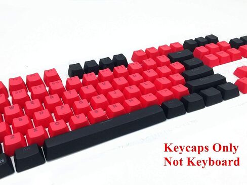 87/104 Key Doubleshot Red-Black PBT Backlit Keycap Caps for Cherry MX Gaming Mechanical Keyboard (104 keys) in Saudi Arabia