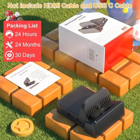 Juseisin for Nintendo Switch USB C to HDMI Cable for TV Adapter Compatible with Nintendo Switch NS/OLED, Travel Switch Dock for TV Projection Screen, 4K HD, 2M Charging Cord in Saudi Arabia
