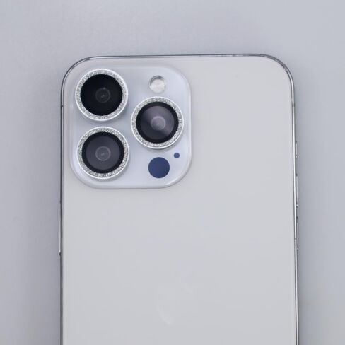 واقي عدسة الكاميرا لهاتف iPhone 15 Pro / 15 Pro Max، غطاء عدسة من الزجاج المقسى المعدني اللامع اللامع لهاتف iPhone 15 Pro/Pro Max (وردي) in Saudi Arabia