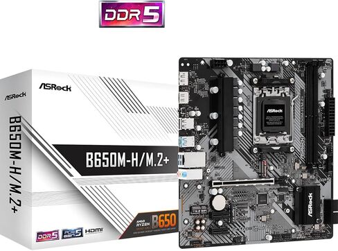 معالجات سلسلة ASRock B650M PG Lightning AMD AM5 Ryzen™ 8000 و7000 DDR5 7200+ ميجا هرتز (OC) 256 ميجا بايت AMI UEFI BIOS القانوني مع دعم واجهة المستخدم الرسومية HDMI وDisplayPort in Kuwait