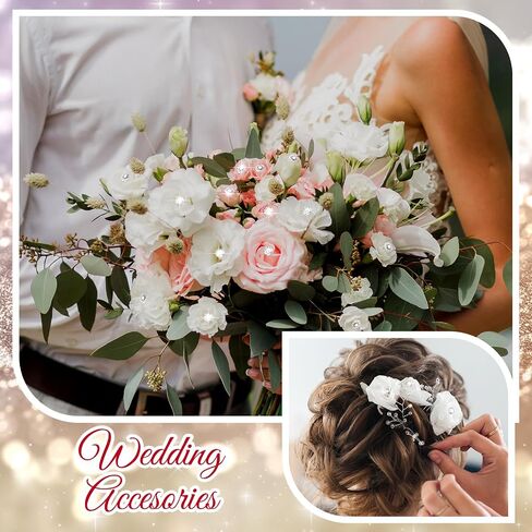 Yuxung 600 Pcs Bouquet Pins for Flowers Straight Pins Diamond Pins for Flower Bouquet Crystal Corsage Pins Flower Boutonnier Pins for Wedding Bridal Hair Accessories Jewelry DIY (1.5/2/2.5 Inch) in Saudi Arabia
