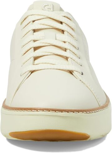 حذاء رياضي نسائي من Cole Haan Grandpro Topspin، جلد مبطن باللون العاجي، 8.5 in Kuwait