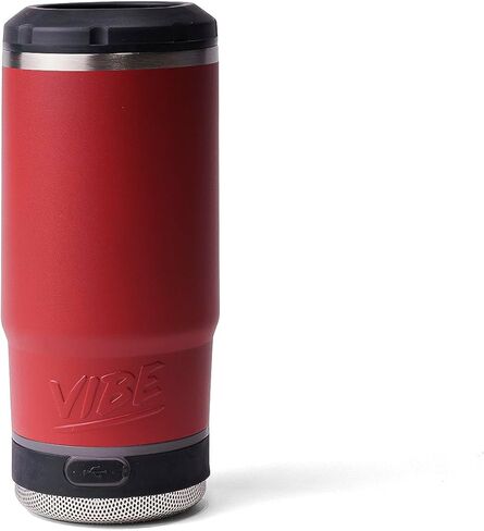 Vibe 2024 مكبر صوت Tumbler، بطارية 1000 مللي أمبير، وقت تشغيل يصل إلى 8 ساعات، مع مقاومة للماء IPX67 ومكبر صوت 3.7 وات (أحمر، يمكن تبريده) in Kuwait