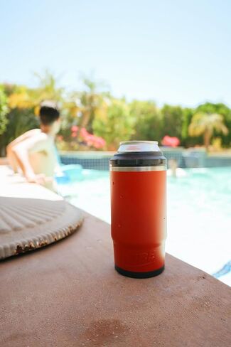Vibe 2024 مكبر صوت Tumbler، بطارية 1000 مللي أمبير، وقت تشغيل يصل إلى 8 ساعات، مع مقاومة للماء IPX67 ومكبر صوت 3.7 وات (أحمر، يمكن تبريده) in Kuwait