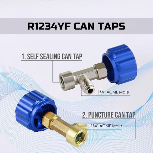 Lichamp R134a Can Tap، علبة الفريون R 134a ذاتية الغلق للسيارات، TA01 in Kuwait