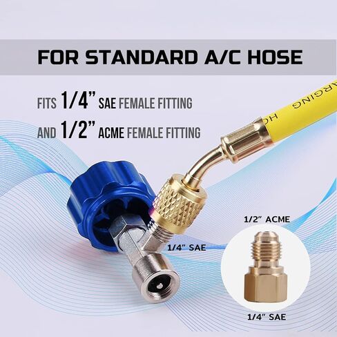 Lichamp R134a Can Tap، علبة الفريون R 134a ذاتية الغلق للسيارات، TA01 in Kuwait