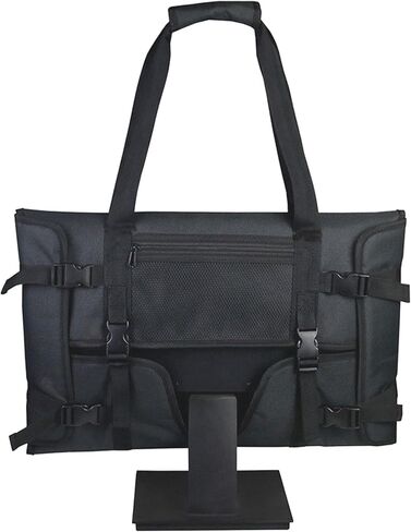 Monitor Carrying Case for 24" LCD Screens and Monitors Travel Carrying Bag Compatible for Apple 24" iMac Protective Storage Case with Padded Velvet Lining & Adjustable Shoulder Strap (Black) in Saudi Arabia