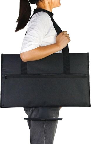 Monitor Carrying Case for 24" LCD Screens and Monitors Travel Carrying Bag Compatible for Apple 24" iMac Protective Storage Case with Padded Velvet Lining & Adjustable Shoulder Strap (Black) in Saudi Arabia