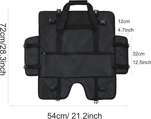 Monitor Carrying Case for 24" LCD Screens and Monitors Travel Carrying Bag Compatible for Apple 24" iMac Protective Storage Case with Padded Velvet Lining & Adjustable Shoulder Strap (Black) in Saudi Arabia