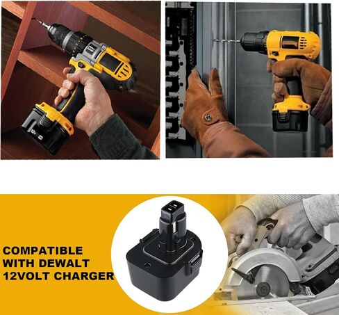 LUMSING DC9071 4.8Ah Replacement for Dewalt Battery Compatible with Dewalt 12V Battery DW9072 DW9071 DE9074 DE9037 DE9071 DE9072 DE9075 for 12 Volt Battery Cordless Power Tool in Saudi Arabia