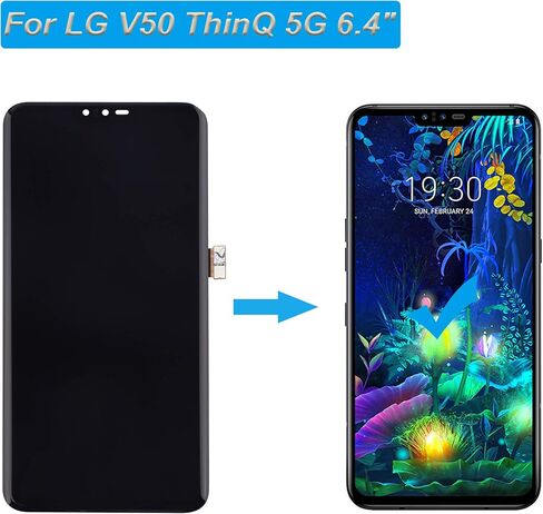 LCD Display Compatible with LG V50 ThinQ 5G LM-V500 LM-V500N 6.4" LCD Display Touch Screen Assembly with Tools in Saudi Arabia