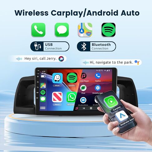 2G+64G Car Stereo for Toyota Corolla EX 2007-2012 with Wireless Carplay Android Auto, 9 Inch Touch Screen Car Radio, Android 13/Bluetooth/GPS/WiFi/HiFi Audio/SWC/USB/HD Backup Camera in Saudi Arabia