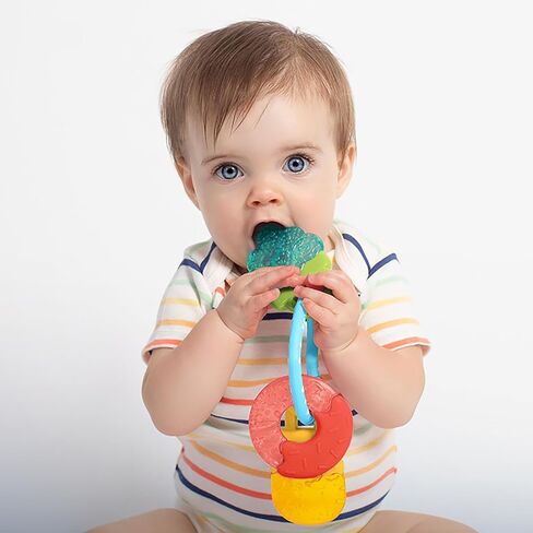 Nuby IcyBite Popsicle, Donut and Ice Cream Teether Ring - 3+ Months, Neutral in Kuwait