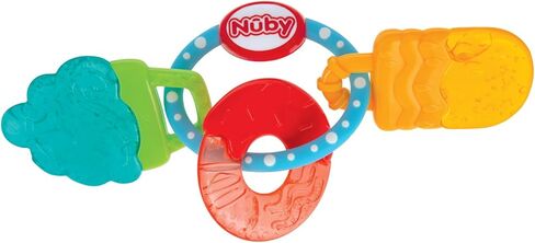 Nuby IcyBite Popsicle, Donut and Ice Cream Teether Ring - 3+ Months, Neutral in Kuwait
