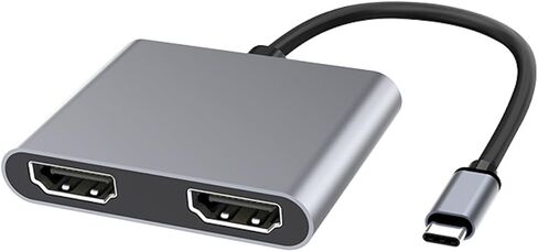 محول شاشة مزدوج، محول USB-C إلى HDMI 4K للشاشات المزدوجة، قاعدة توصيل متعددة الوظائف 2 في 1 لشاشتين لأجهزة MacBook Pro/Air، iPad Pro، XPS والمزيد، شاشة ممتدة (Windows فقط) in Kuwait