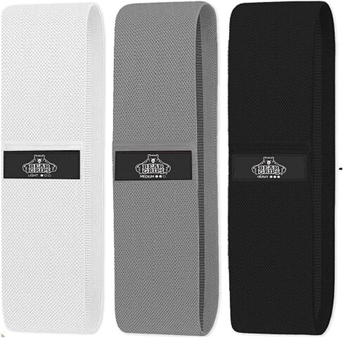 أربطة مقاومة لقبضات الدب للتمرين - أربطة تمرين لمعدات الصالة الرياضية المنزلية - أربطة مرنة لتمارين عضلات الأرداف لممارسة كتل اليوجا والبيلاتس والورك والساقين والفخذ in Kuwait