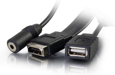 C2G Legrand HDMI VGA وAUX ممر جداري، إدارة كابلات الحائط، لوحة حائط ألومنيوم تمر عبر لوحة الحائط، فضي، عدد 1، C2G 39707 in Kuwait