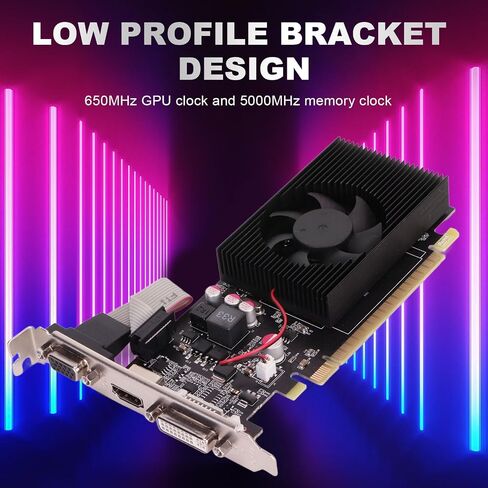 ciciglow GeForce GT 730 4GB GDDR3 Graphics Card, Low Profile Design, 650MHz GPU, 5000MHz Memory Clock in Saudi Arabia