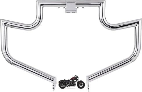 1.5" Crash Bar Engine Guard Highway Freeway Bar for Harley Sportster XL XLH 883 1100 1200 Custom Deluxe Hugger Sport (Matte Black) in Kuwait