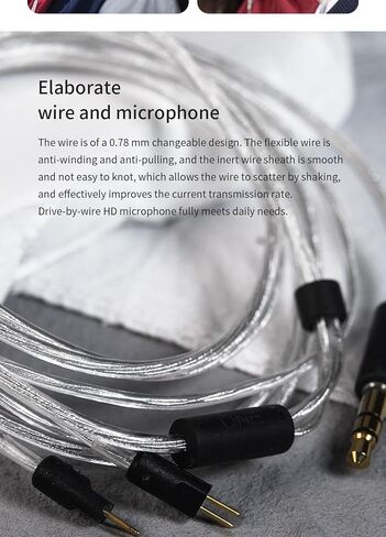 Fanmusic TANCHJIM ONE Earphone USB-C 10mm Dynamic Driver in-Ear Headphone 0.78PIN Earbuds (USB-C) in Saudi Arabia