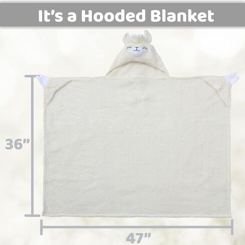 Comfy Critters Blanket Hoodie for Kids, Hooded Blanket, Blanket Pillow Combo, Kids Travel Blanket, Wearable Kids' Shark Blanket (Bubbles The Shark) in Saudi Arabia