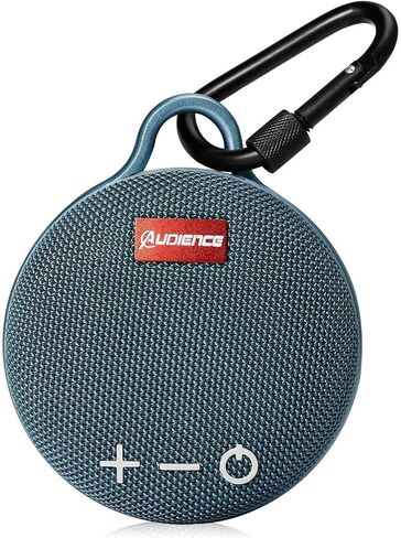 UrbanX Audience Series IPX7 Bluetooth Waterproof Speaker with Clip, 20H Playtime, Compact Speaker with Big Sound, Punchy Bass, Wireless for Beach, Pool, Boat, Biking Blue 1 Pack in Saudi Arabia