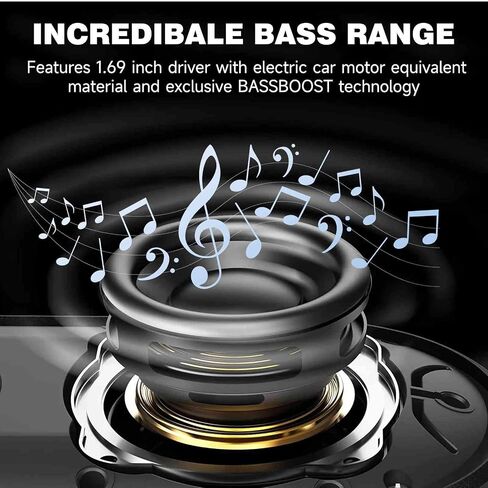UrbanX Audience Series IPX7 Bluetooth Waterproof Speaker with Clip, 20H Playtime, Compact Speaker with Big Sound, Punchy Bass, Wireless for Beach, Pool, Boat, Biking Blue 1 Pack in Saudi Arabia