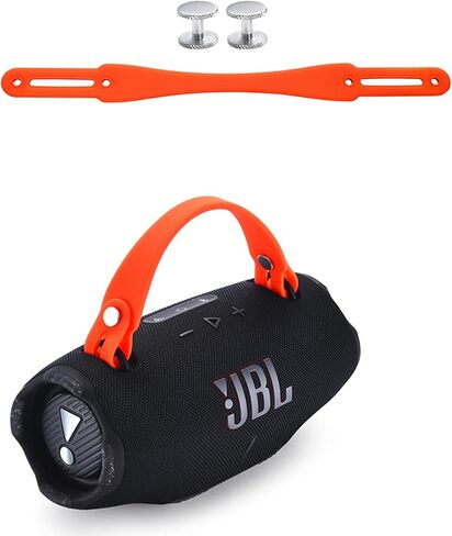 حزام حمل لمكبر صوت بلوتوث محمول JBL Xtreme 4/Xtreme 3/Xtreme 2، لملحقات مقبض مكبر الصوت القابل للإزالة من السيليكون JBL Xtreme 4/3/2 (أسود) in Saudi Arabia