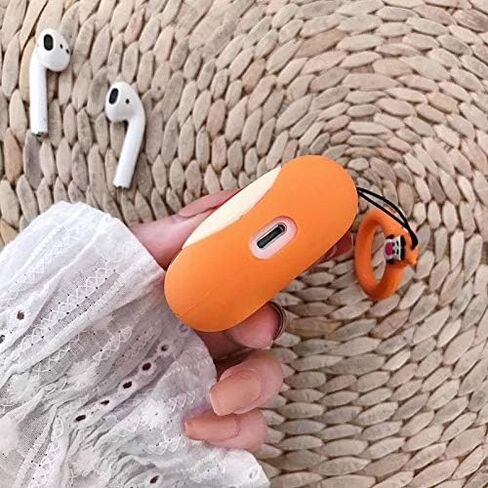 غطاء حماية من السيليكون المضحك متوافق مع أجهزة Apple Airpods 1&2 [تصميم حيوان لطيف] (دب بني صغير) in Kuwait