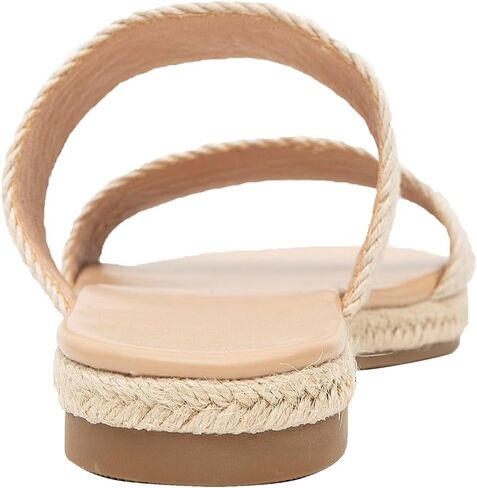 GATUXUS Women's Espadrille Slides Flat Sandals Open Toe Braided Straps Slip On Summer Beach Flats Shoes in Kuwait