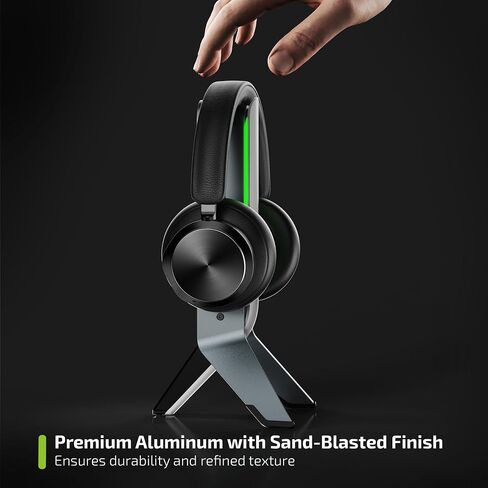 MINQ White RGB Tripod Headphones Stand for Desk - Gaming Headset Stand - Aux - USB Ports - Suitable for Gamer Desktop Table Game Earphone Accessories in Saudi Arabia