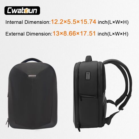 حقيبة ظهر للكاميرا صلبة، حقيبة كاميرا كبيرة مقاومة للماء للتصوير الفوتوغرافي مع حجرة كمبيوتر محمول مقاس 15.6 بوصة، حقيبة كاميرا للسفر للمصورين والنساء والرجال لكاميرا Canon Nikon Sony DSLR SLR بدون مرآة in Kuwait