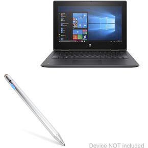 BoxWave Stylus Pen Compatible with HP ProBook x360 11 G5 EE - AccuPoint Active Stylus, Electronic Stylus with Ultra Fine Tip for HP ProBook x360 11 G5 EE - Metallic Silver
