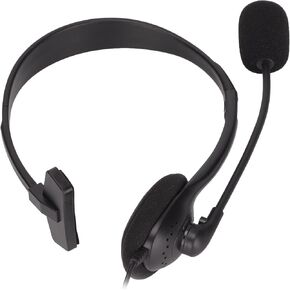 Telephone Headset,3.5mm Corded Mono Headset Headphone with Noise Canceling Mic,Support Volume Adjustment and Microphone Mute,for Call Center,Office,Telephone Counselling Services