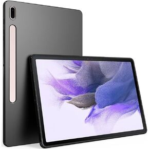 Puxicu Case for Samsung Galaxy Tab S7 FE 12.4 Inch, Slim Design Matte TPU Rubber Soft Skin Silicone Protective Cover for Samsung Galaxy Tab S7FE,12.4" Tablet - Black